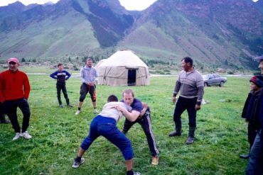 Kyrgyz wrestling kargyzstan group tour