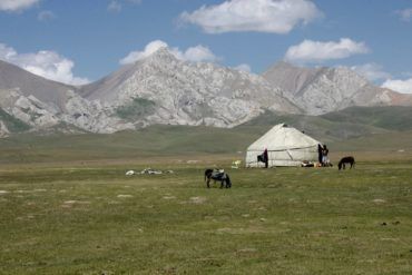 Real nomad life son kul Kyrgyzstan