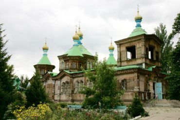 Wooden church karakol Kyrgyzstan