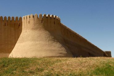 Walls of Turkistan in Kazakhstan travel