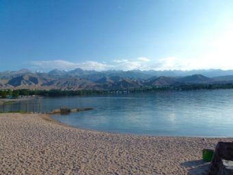 Issyk kul lake Kyrgyzstan travel