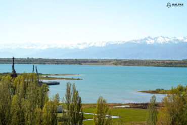 Issyk kol lake in Kyrgyzstan