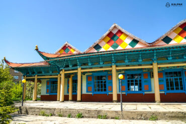 Karakol wooden mosque in Kyrgyzstan