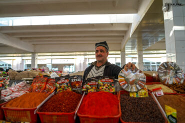 Spices seller in bazaar