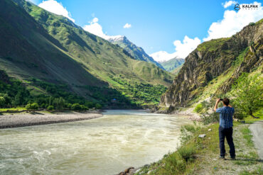 Panj river in Tajikistan