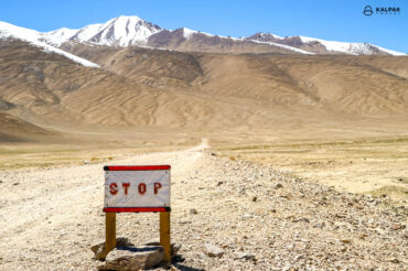 Road sign in the Pamir