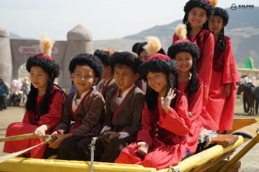Kids in traditional clothes