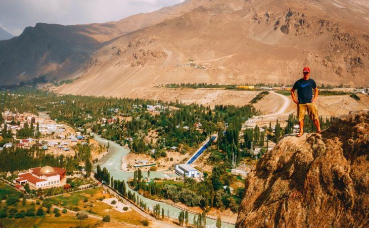 Khorog city view, Tajikistan