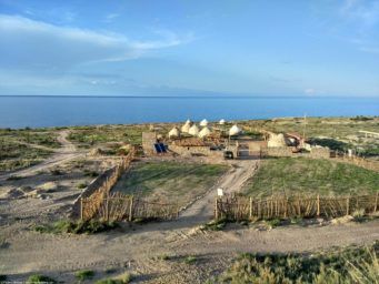 ayurt camp near issyk kul lake kyrgyzstan