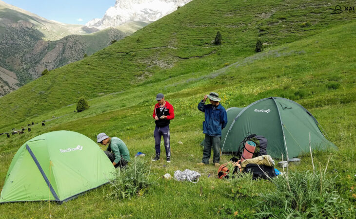Camping tents in Tajikistan