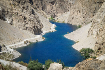 Tajikistan one of the seven lakes in the Fan mountains
