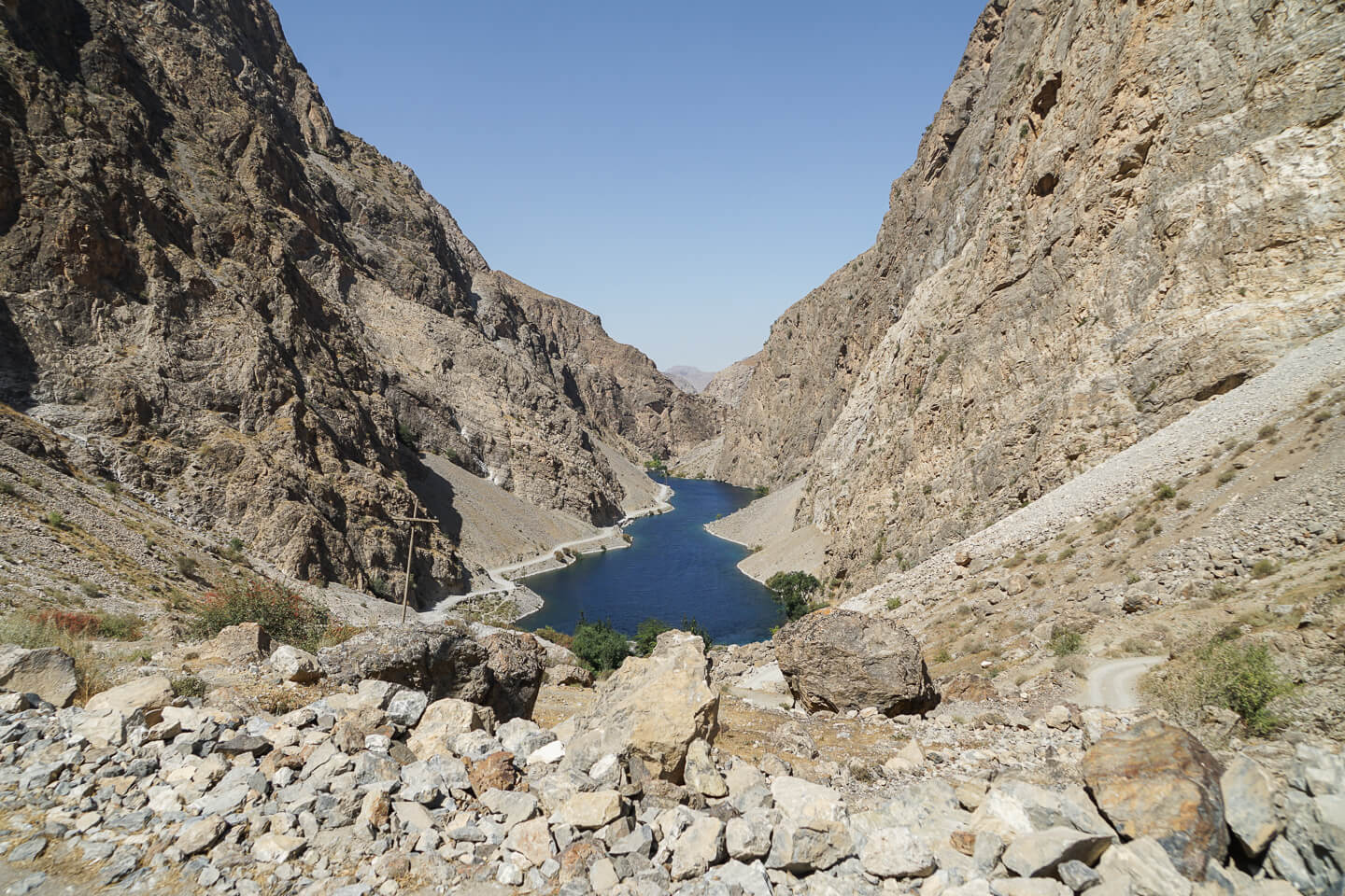 Second of seven lakes in Tajikistan