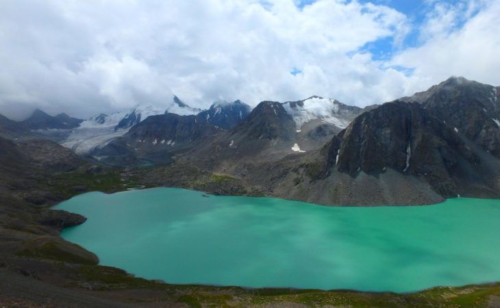 Ala Kul lake in Kyrgyzstan