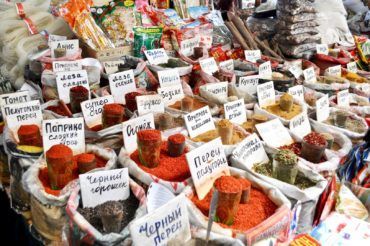 Silk Road spices bazaar