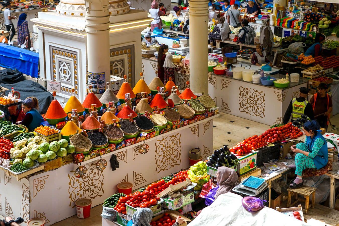 Spices at Tajikistan market