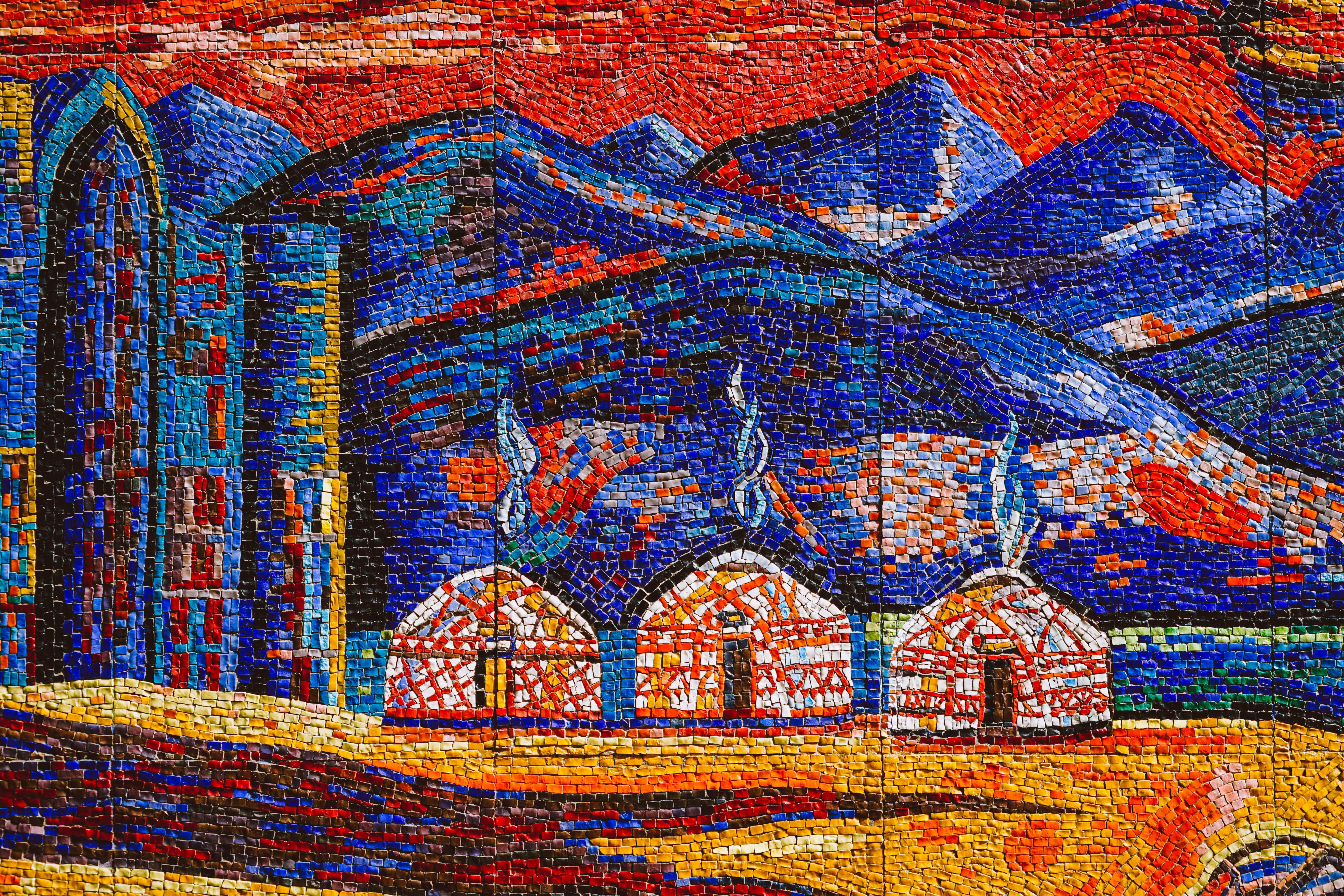 Almaty mosaics at the hotel