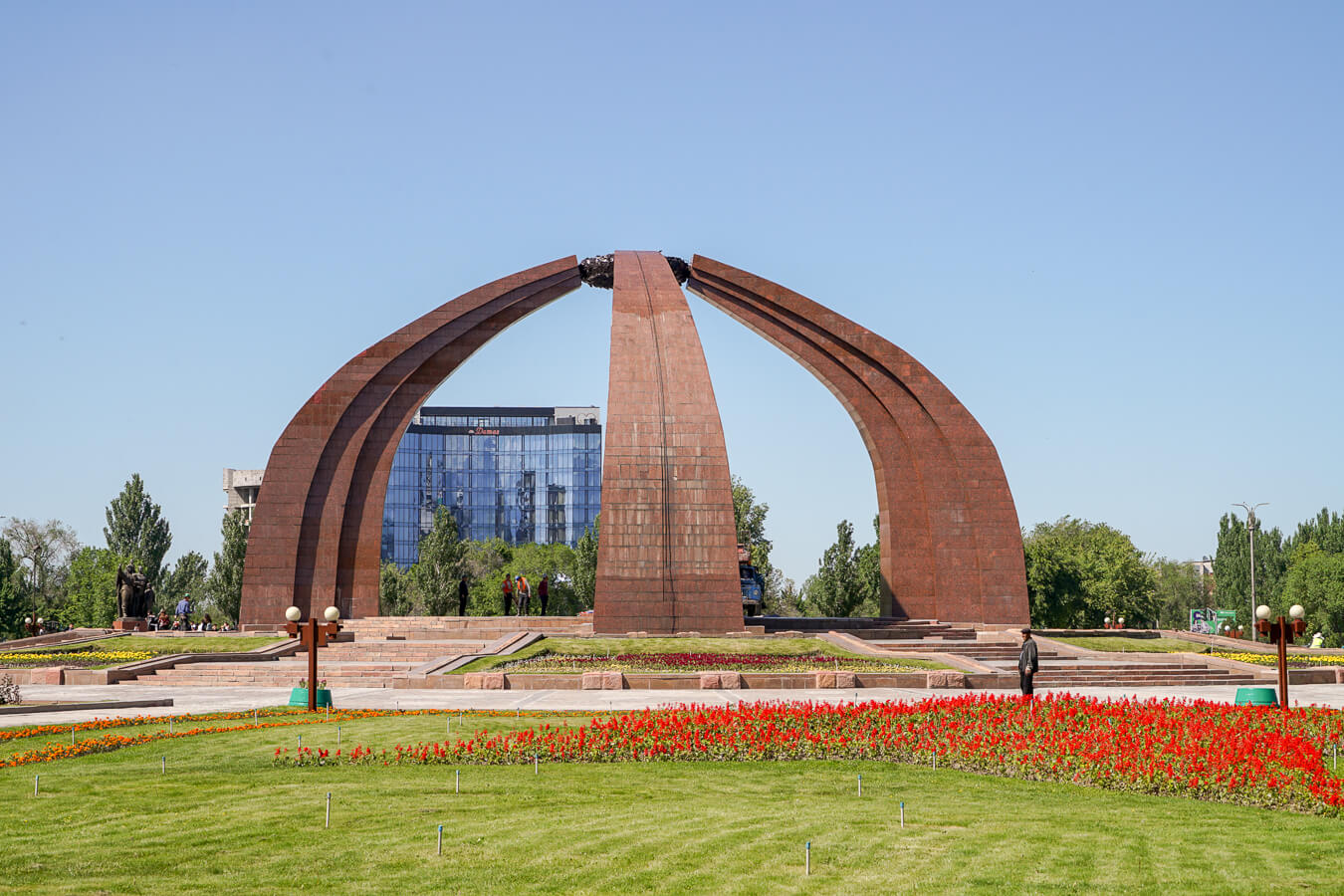 Bishkek victory square in Kyrgyzstan