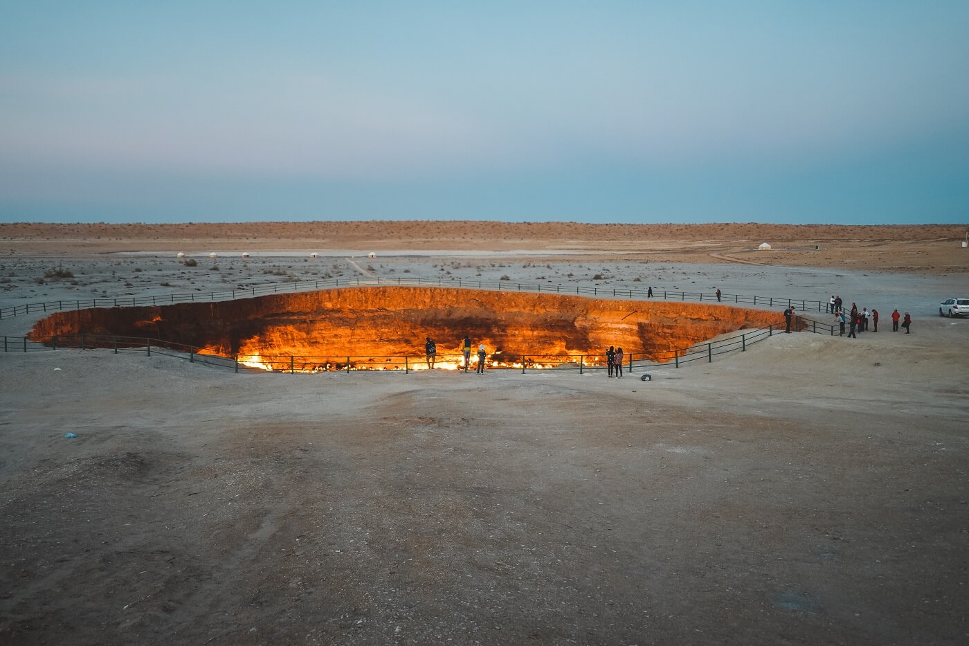 Turkmenistan Gaskrater in Zentralasien