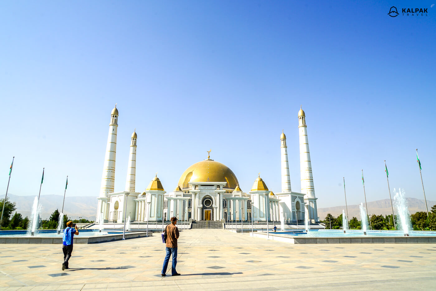 Turkmenbashi Ruhy mosque and mausoleum in Ashgabat