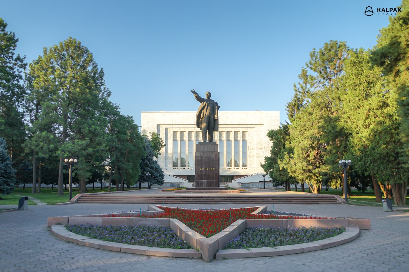 Lenin statue in Bishkek