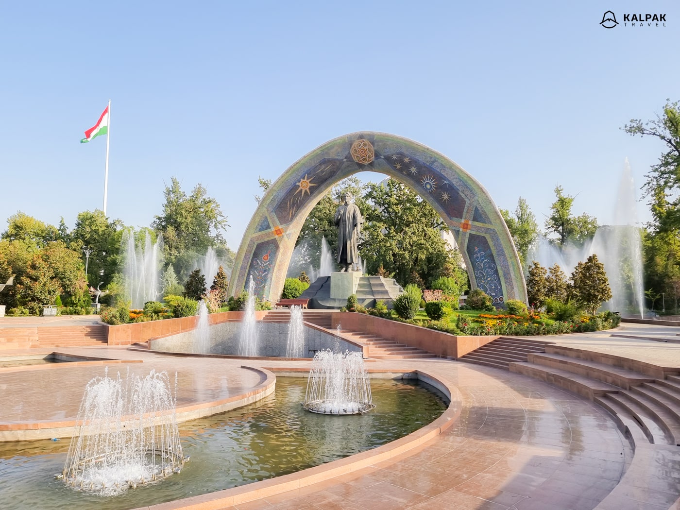 Dushanbe sightseeing Rudaki park