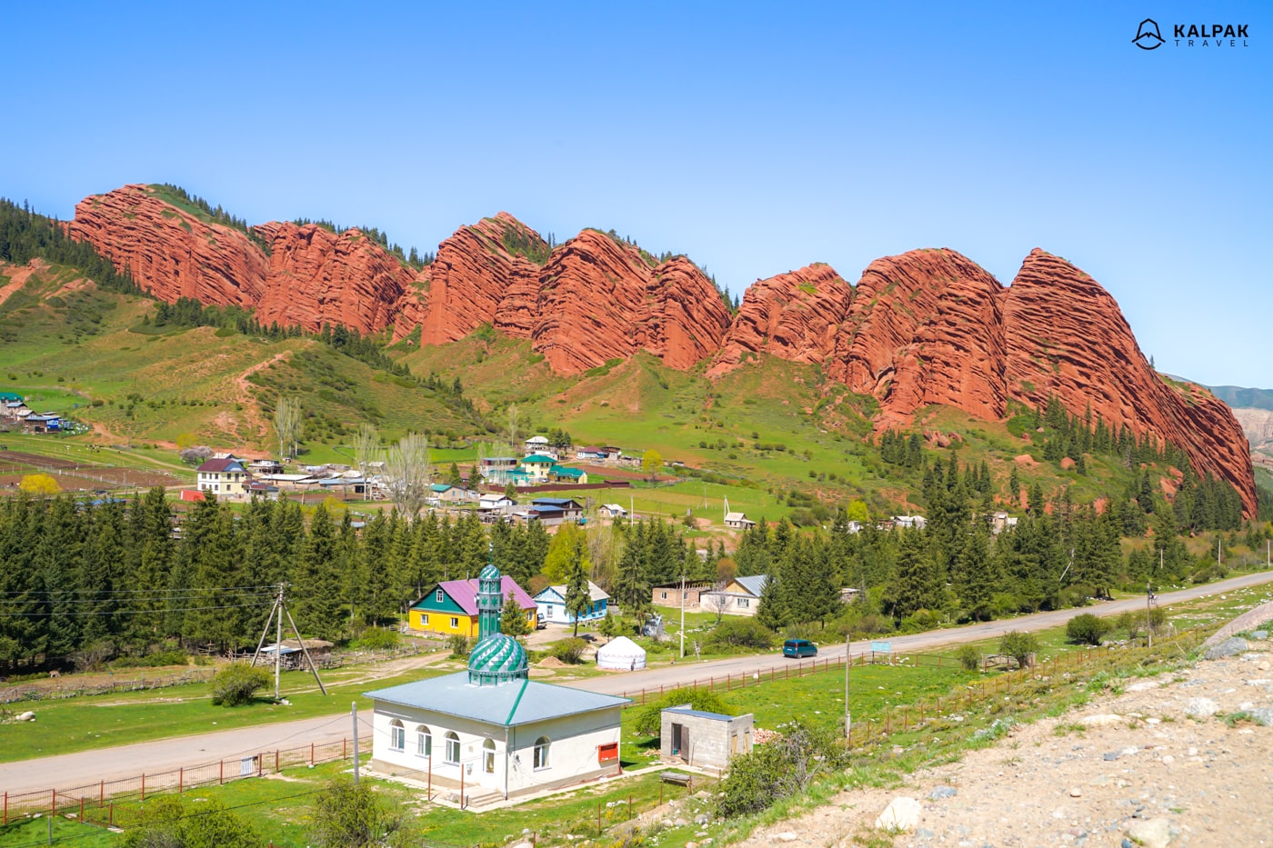 jetiOguz valley in Kyrgyzstan